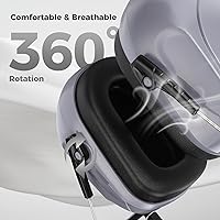 Vista 4 de ProCase - Orejeras con reducción de ruido, protección auditiva a prueba de sonido, auriculares con cancelación de ruido NRR 28dB para adultos