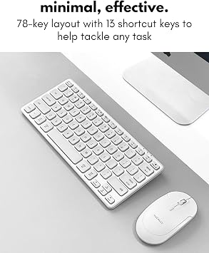 Macally Wireless Bluetooth Keyboard for Mac - Premium Multi Device Connectivity - Compatible Apple Keyboard for MacBook Pro/Air, iMac, Mac mini, iPad, Laptop, and PC