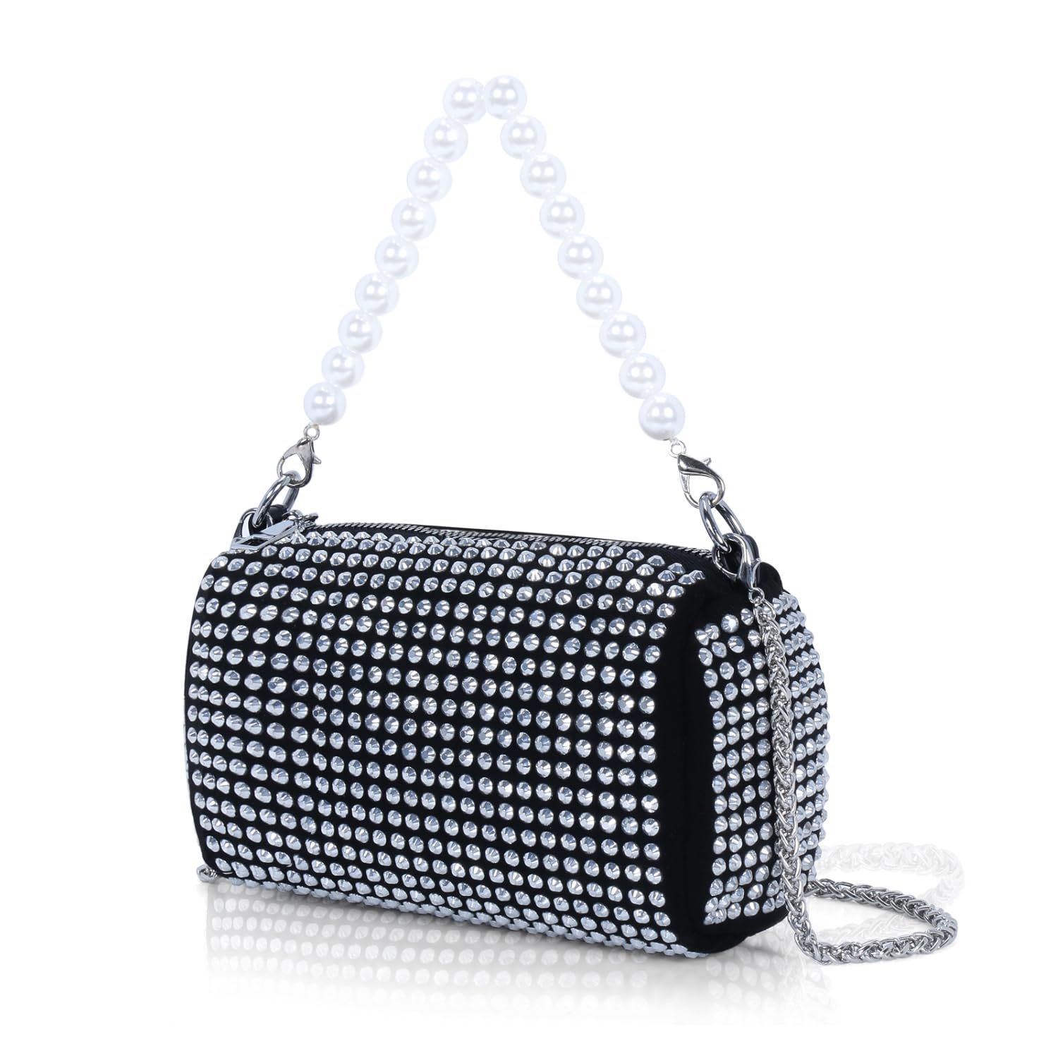 See full amazon price history chart for DOSYSO Evening Clutch Pearl Handle Designer Handbags for Women Stylish Latest Girls Sparkling Crossbody sling Bag with Chain strap Ladies Stone Purse Wallet for Party Wedding side Bag SILVER DOSYSO Evening Clutch Pearl Handle Designer Handbags for Women Stylish Latest Girls Sparkling Crossbody sling Bag with Chain strap Ladies Stone Purse Wallet for Party Wedding side Bag SILVER (B0CL19NSZK) Amazon Price History, Amazon Price Tracker