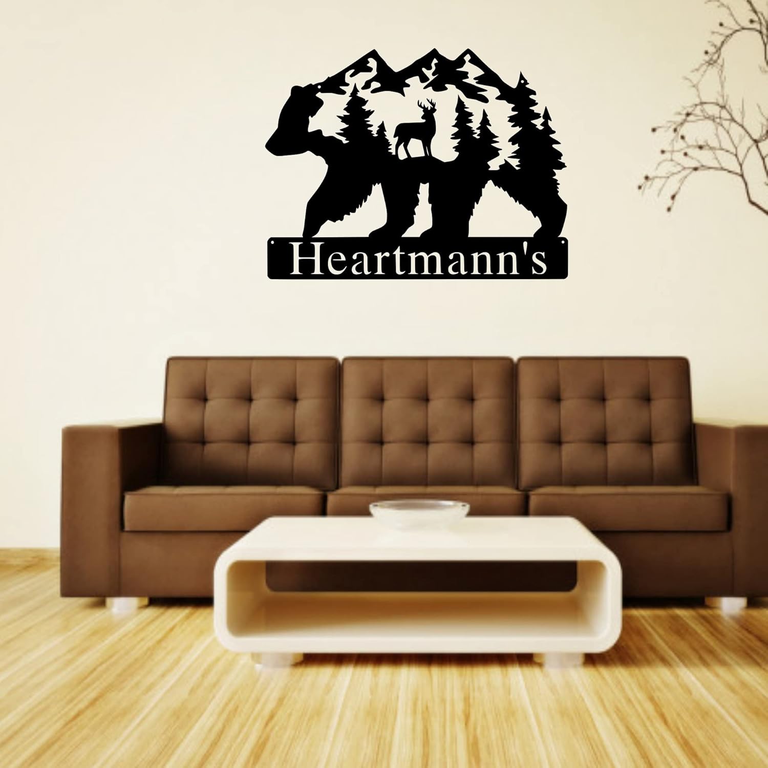 Personalized Bear in Nature by Sea Biscuit Metal Designs