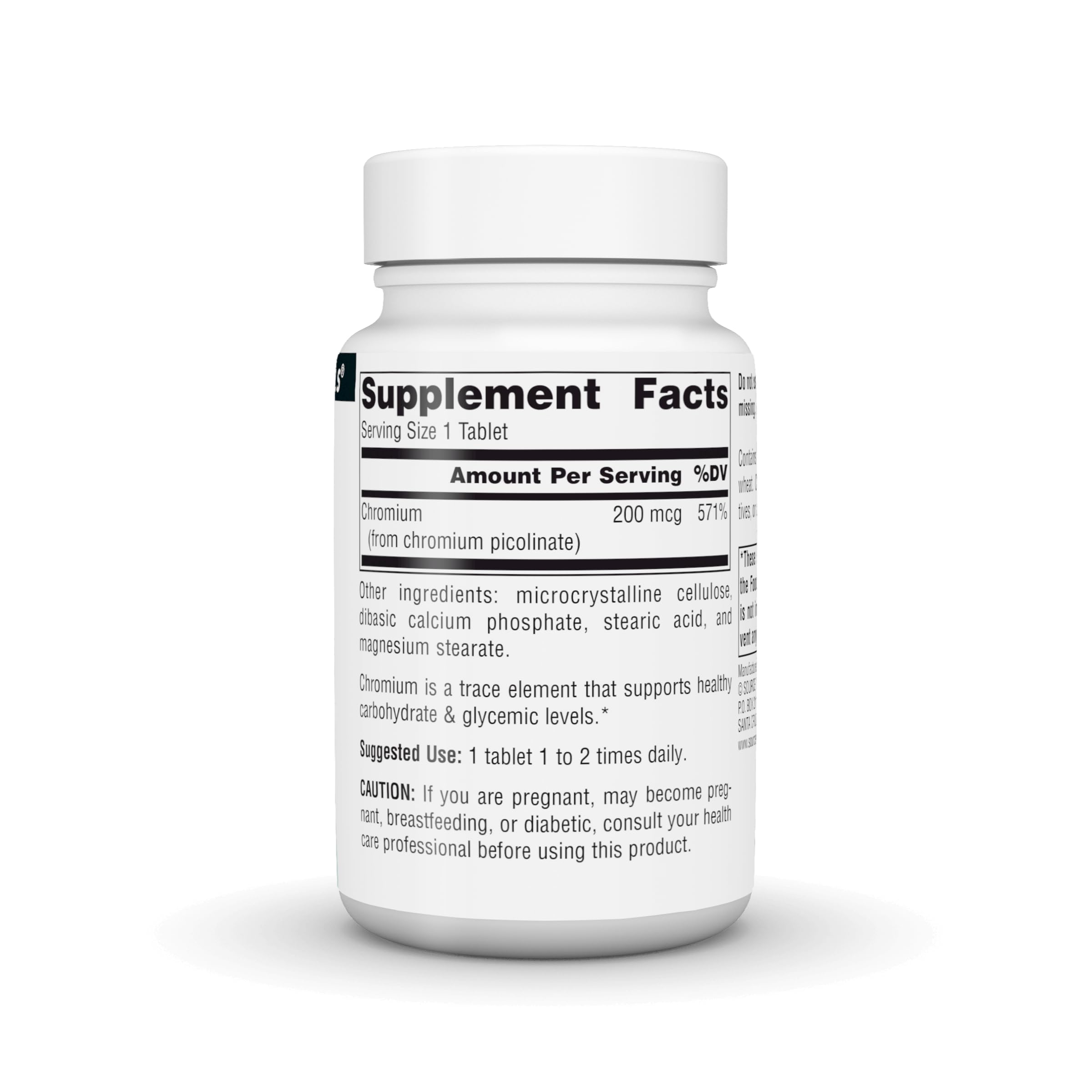 Source Naturals Chromium Picolinate 200 Mcg Tablet, 240 Count — Amazon image 3