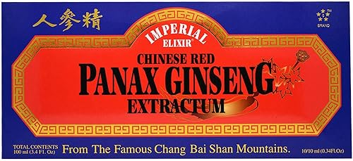 Extracto de ginseng de Panax rojo chino - Frascos Imperial Elixir Ginseng Company 10 frascos
