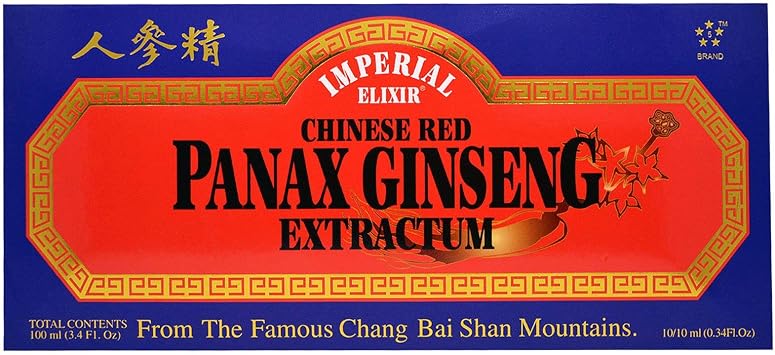 Chinese Red Panax Ginseng Extractum - Vials Imperial Elixir Ginseng Company 10 Vial