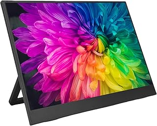 Yoidesu 14 Inch Portable Monitor for Laptop: 1200p HD Laptop Screen Extender HDMI USB C Travel External Experience with Stand 60Hz Gaming Monitor