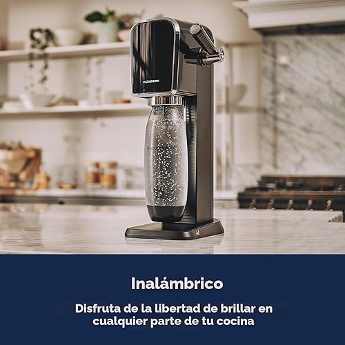 Miniatura 5 de SodaStream Art - Fabricante de agua con gas (negro) con CO2 y dos botellas de carbonatación