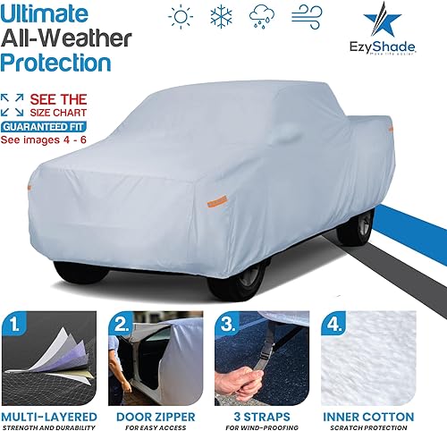 Miniatura 2 de EzyShade - Funda de 10 capas para camioneta, impermeable, para todo tipo de clima, completa y exterior, consulta la tabla de tamaños para un ajuste