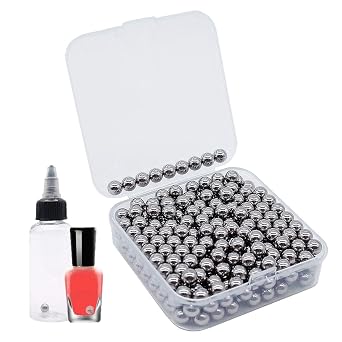 320 pcs Paint Mixing Balls Stainless Steel Mixing Agitator Balls for Mixing Model Paints, 6mm/0.24"