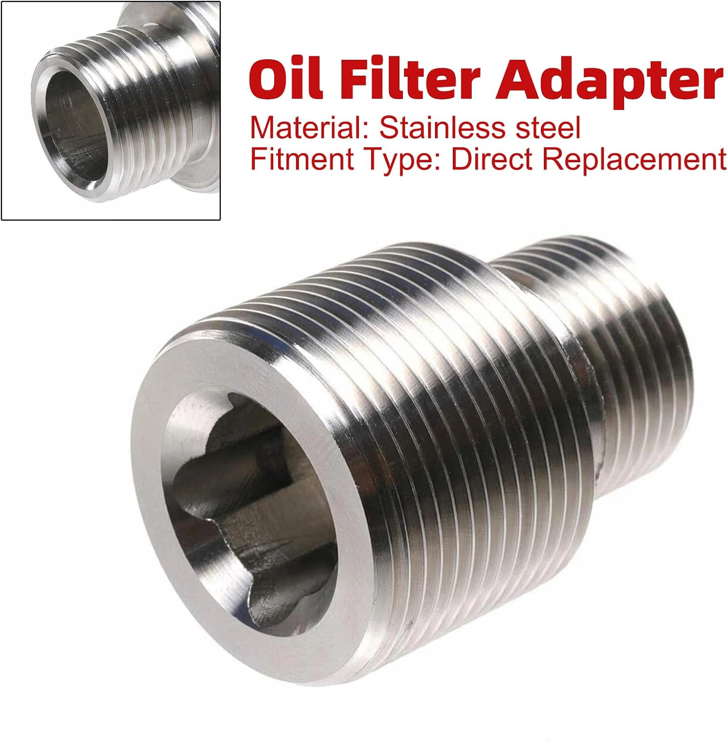 Oil Filter Adapter for Truck 1R-1807 Thread 13/16-16 to 1 1/8-16 1R-1807