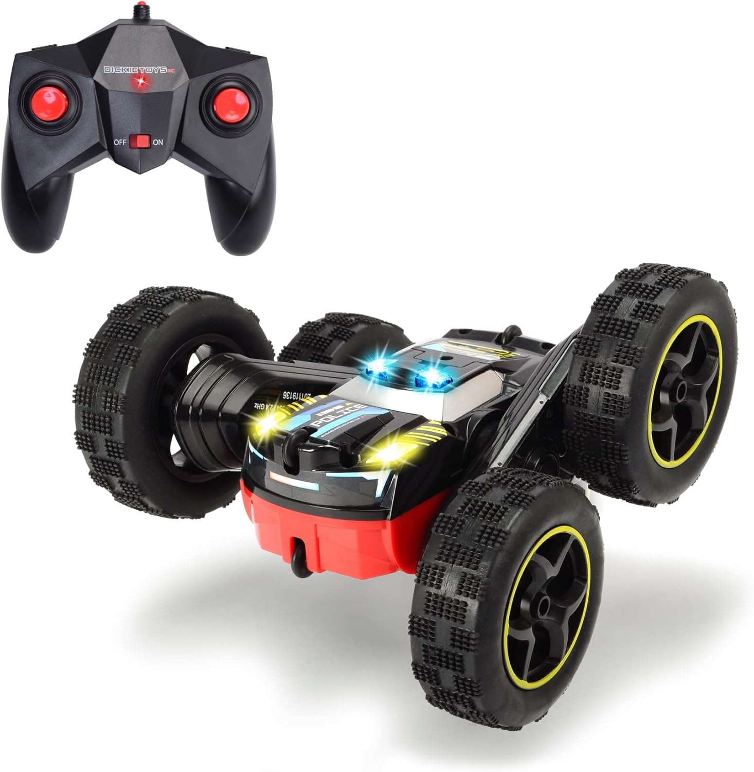 Dickie Toys RC Trick 'N Flip - Voiture Télécommandée Cascades, Pour Enfants 3 Ans Et Plus