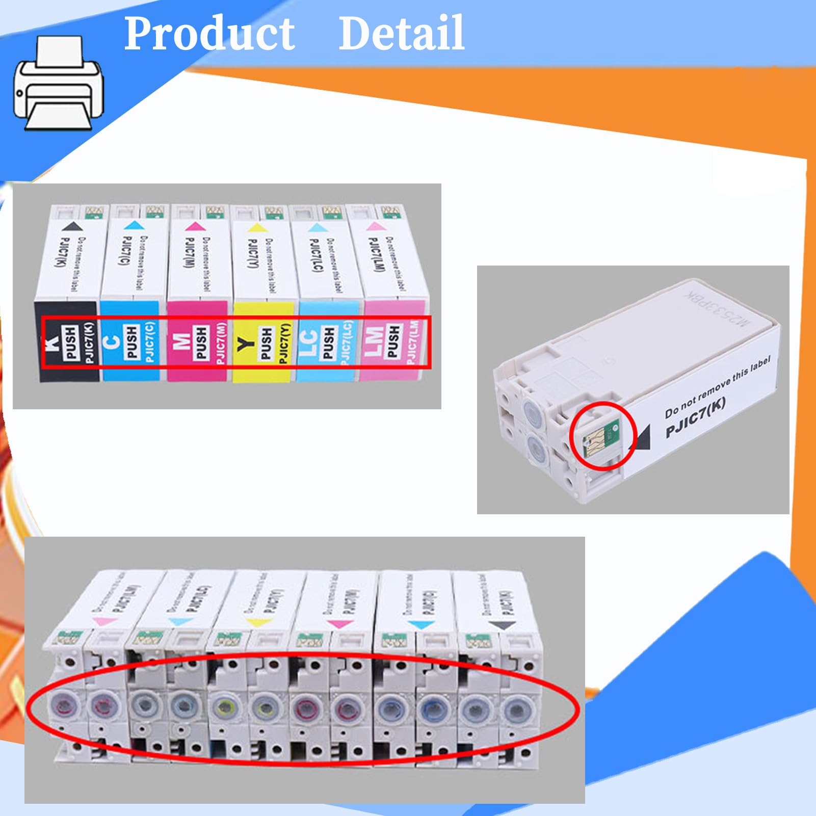 Amazon.co.jp: for EPSON PJIC6(K) PJIC1(C) PJIC4(M) PJIC5(Y) PJIC2