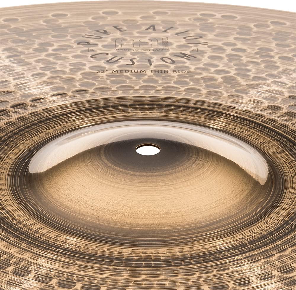 Meinl Cymbals 22" Medium Thin Ride-Pure Alloy Custom-Made in Germany, 2-Year Warranty (PAC22MTR)