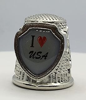 I Love USA Collectible Souvenir Thimble