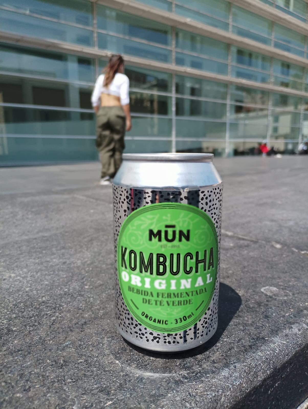 Mūn Ferments Té Kombucha Original Pack 12x330ml-Bebida Ecológica Con Probióticos-Té Verde Kombucha-Sin Azúcar Y Baja En Calorías - Latas Libres De BPA - Infusión Fermentada Artesanal - Libre De Gluten