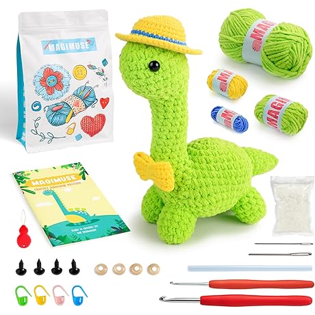 MAGIMUSE Crochet Dinosaur Kit