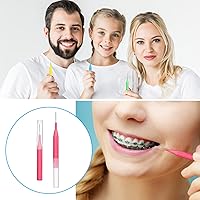 Vista 6 de Cepillo interdental RAZOKO, cabezal de hilo dental, herramienta de limpieza de dientes de fácil uso (1 paquete (2 mm/2,3 mm/2,5 mm/3 mm) - 88 piezas)