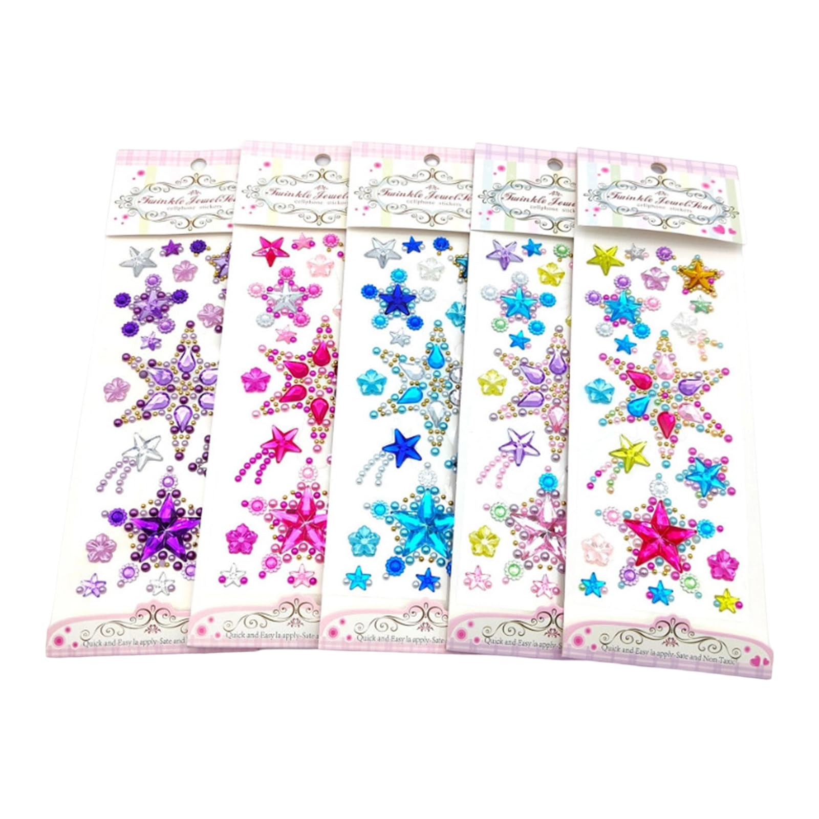 Xinsheinelry Sticker Jewels Rhinestones for, Selfs Adhesive Stick on Gemstones for Face Scrapbooks Supplies Rhinestones Jewel