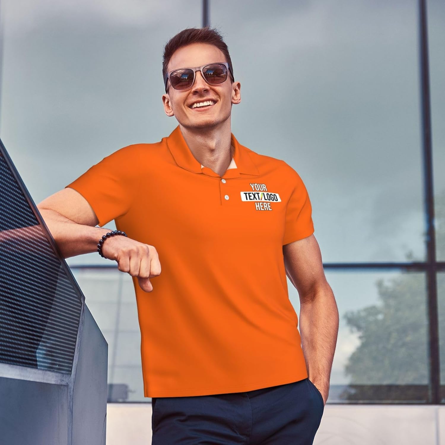 Men Custom Polo Shirts Add Your Picture/Text/Logo Team Group GIFS Customized Golf Shirts - Image 5