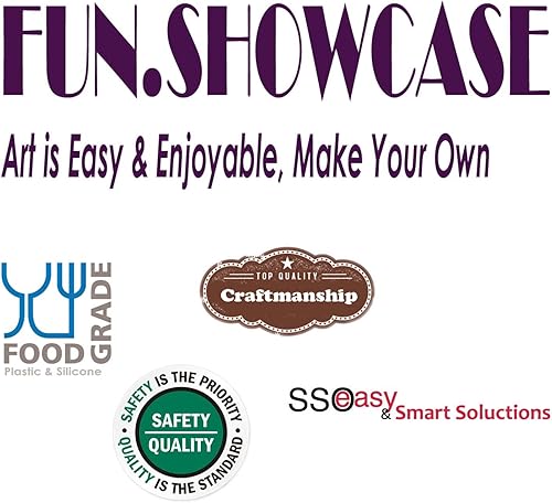 Miniatura 4 de FUNSHOWCASE Molde de silicona para repostería, arcilla, manualidades