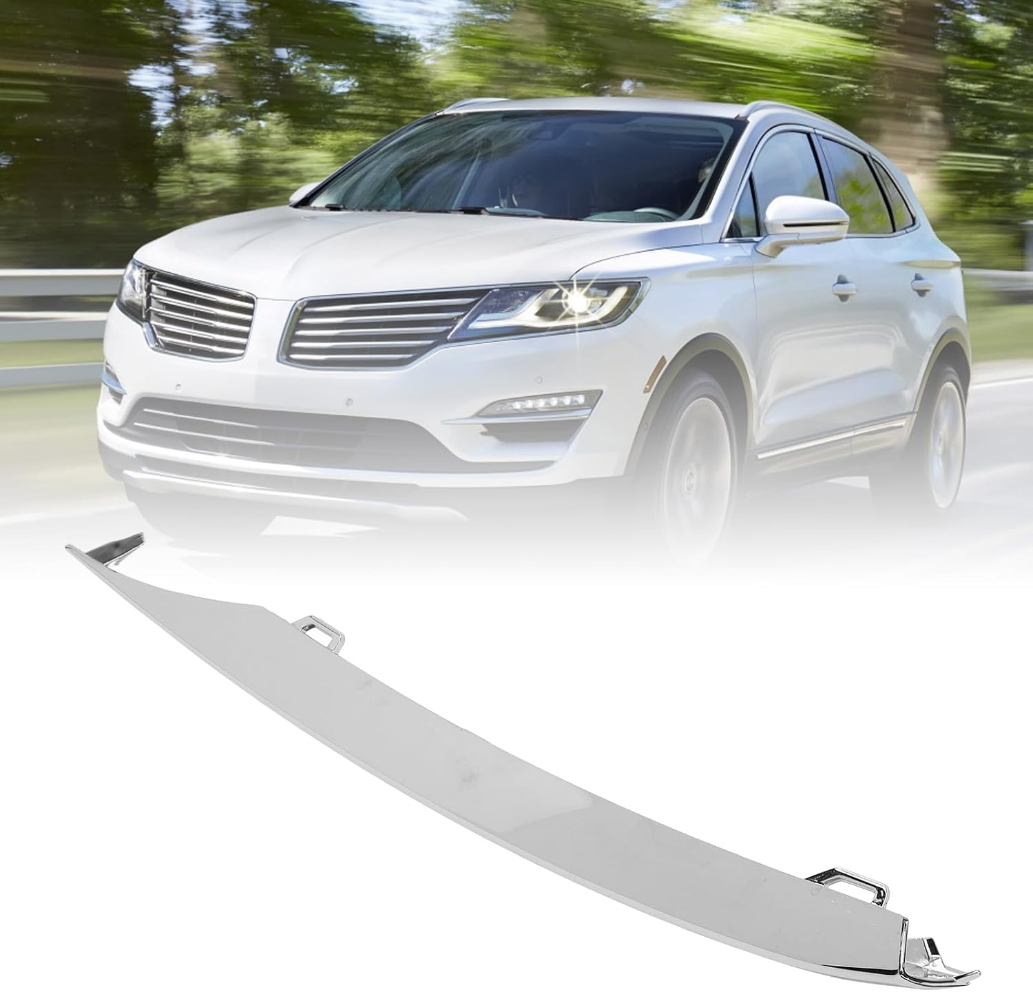 Chrome Driving Light Trim High End Front Bumper Fog Light Driving Lamp Trim Cover for MKC 2015 to 2019 (Right)