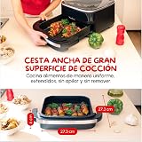 Moulinex Air Fryer, Extra Large Cooking Area, Large Basket, Up to 1 kg of French Fries, Compact Design, Extra-Crisp Technology, Port, Black, Easy Fry XL Surface, AL4018F0 - 4