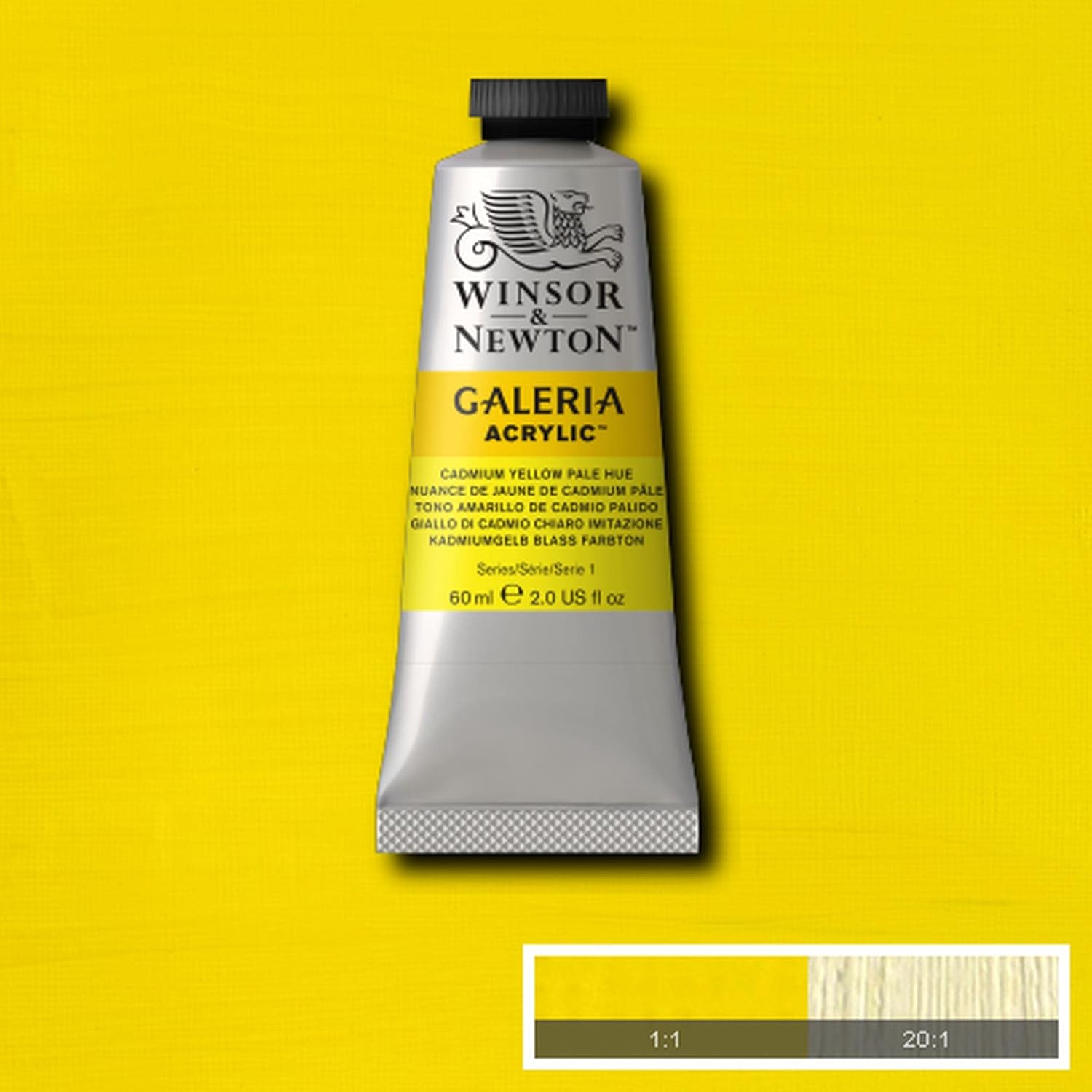 Winsor & Newton Galeria Acrylic Color, 60ml (2-oz) Tube, Cadmium Yellow Pale Hue