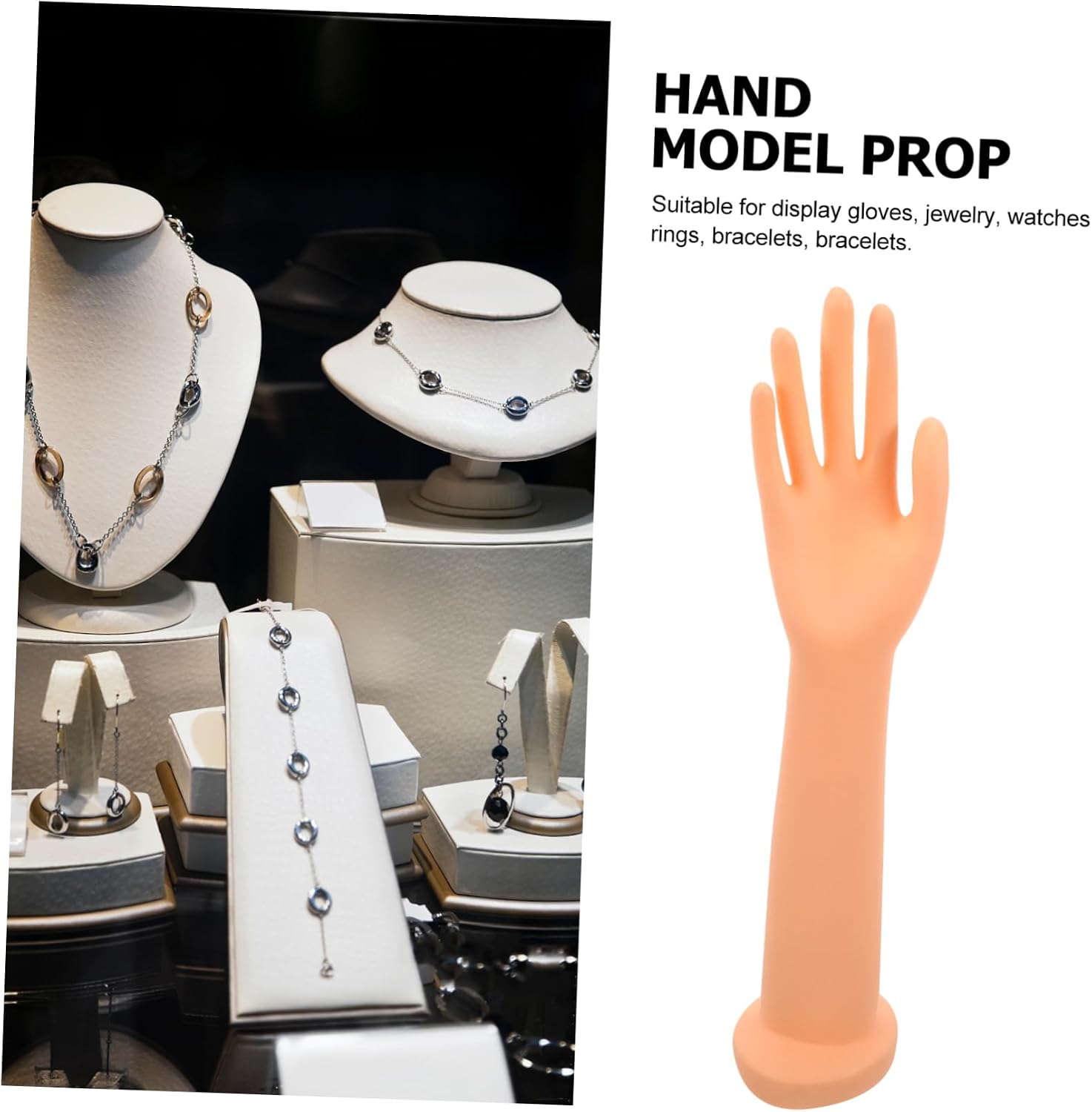 Female Long Mannequin Hand Display for Jewelry Rings Bracelets image 3