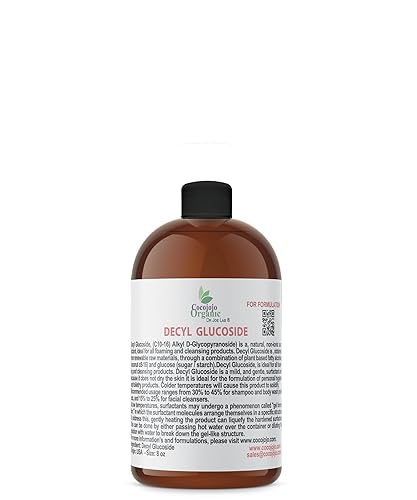 Dr Joe Lab Decyl Glucósido Surfactante natural  Surfactantes para hacer jabón, glucósido de laurilo, gel de ducha de bricolaje, cuidado de la piel,