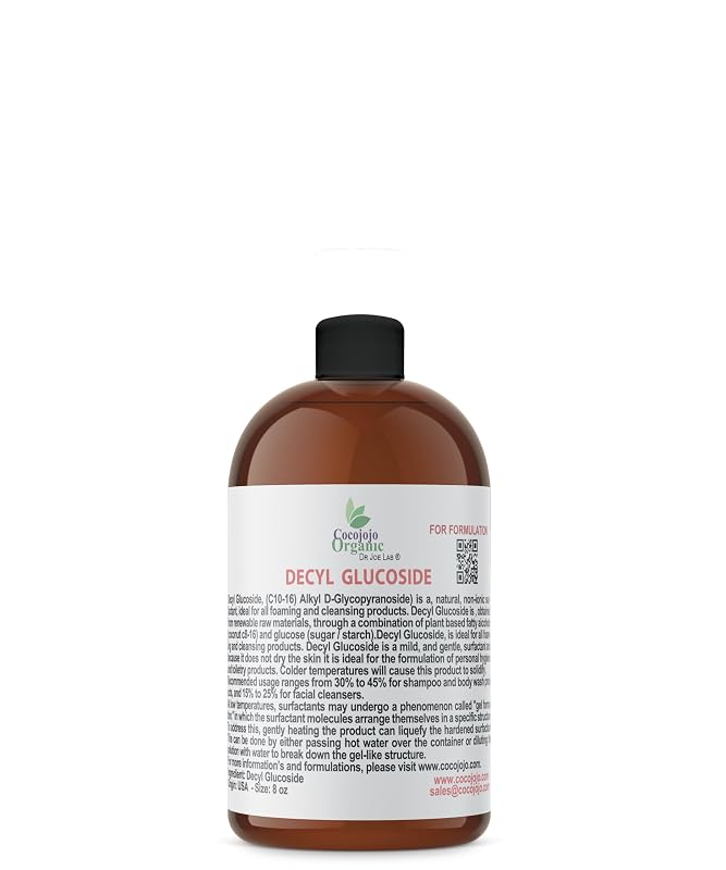 Dr Joe Lab Decyl Glucoside Surfactante Vegetal para Formulações de Sabonetes e Limpadores, 240 g