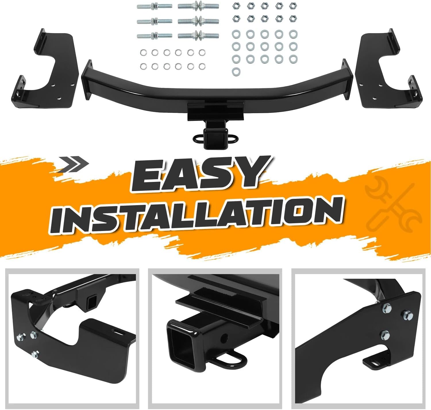 Class 3 Trailer Hitch 2-Inch Receiver for Santa Fe Sorento 2021-2025，Replacement for Hyundai Kia OEM