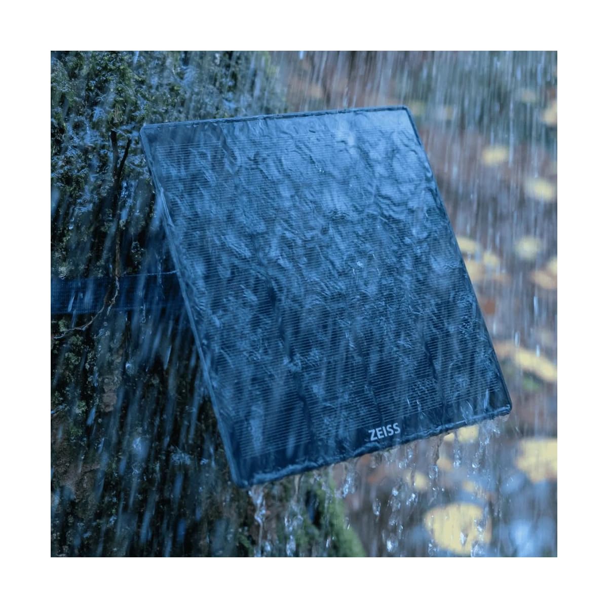 ZEISS Panel solarny Pro – ładowarka solarna do kamery leśnej 10000 mAh powerbank z zewnętrznym akumulatorem solarnym IP66, klasa ochrony IP66, przenośna, ogniwo słoneczne, kabel 5 m