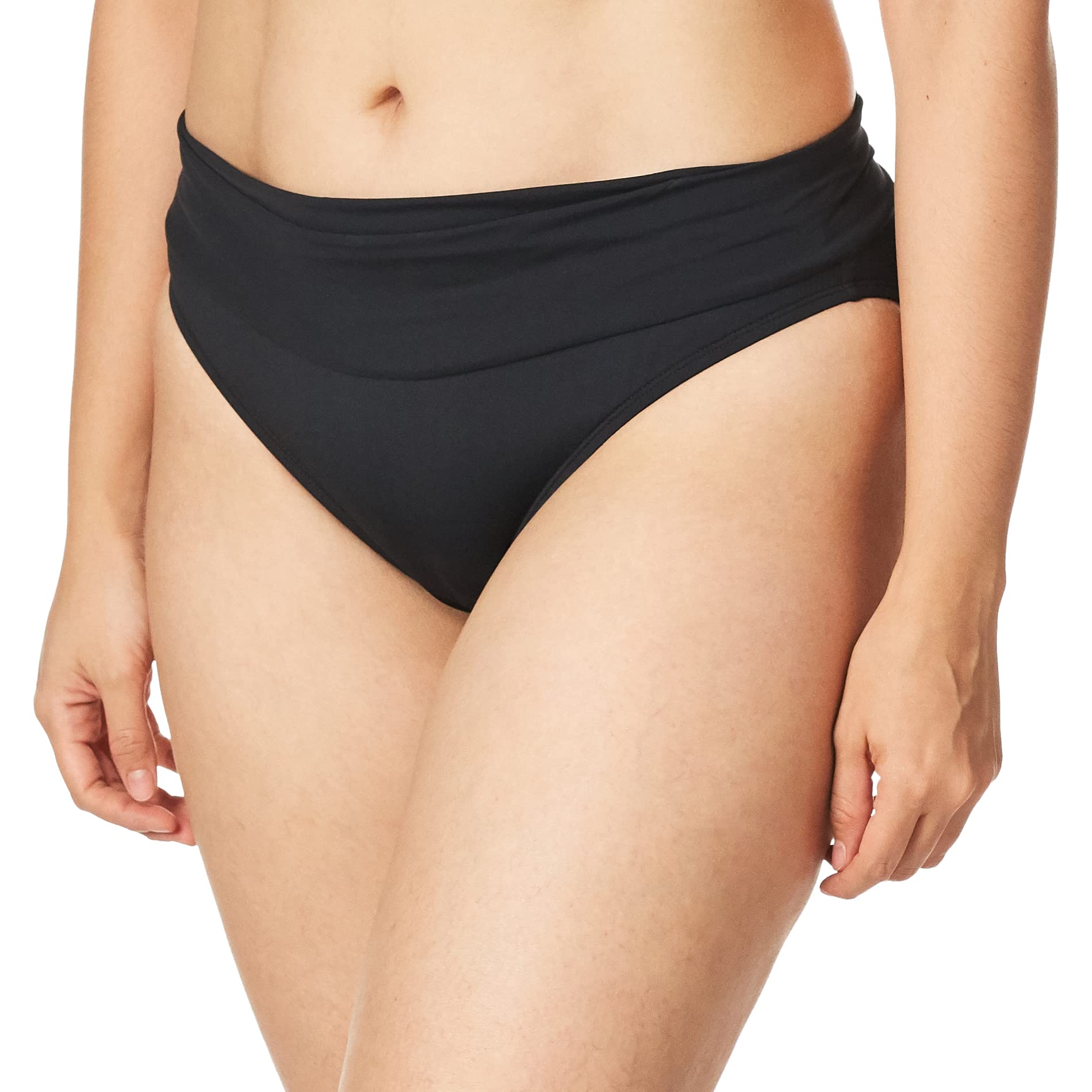 La Blanca womensLB6BA95Island Goddess Shirred Band Hipster Bikini Swimsuit Bottom Bikini Bottom - Black - 6