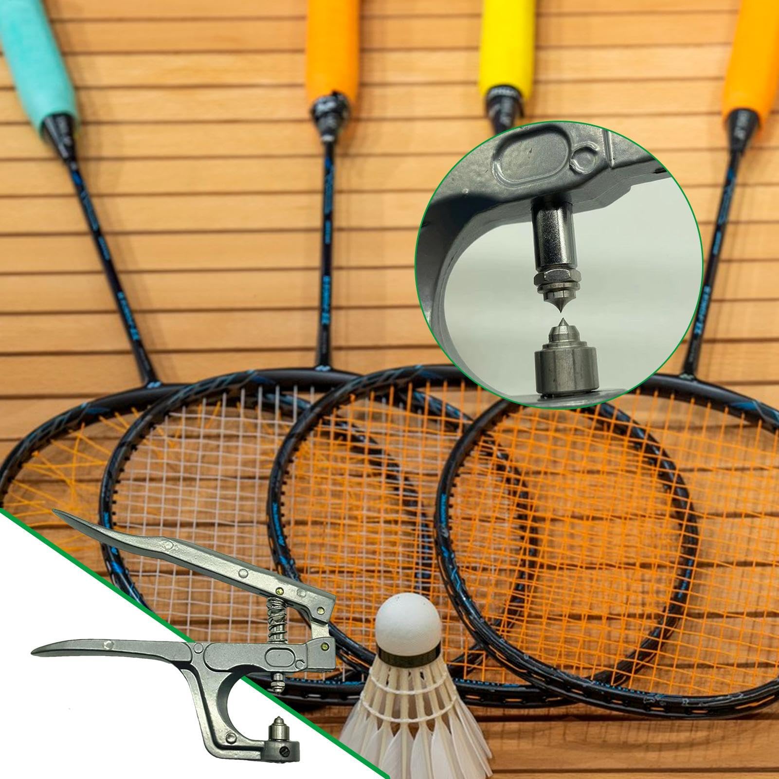 Generisch Handheld Badminton Pliers, Portable Grommet Crimping Tools, 6.29x5.11in Precision Stringing Pliers, Authentic Cold Press Design Repair Tool for Badminton Racket