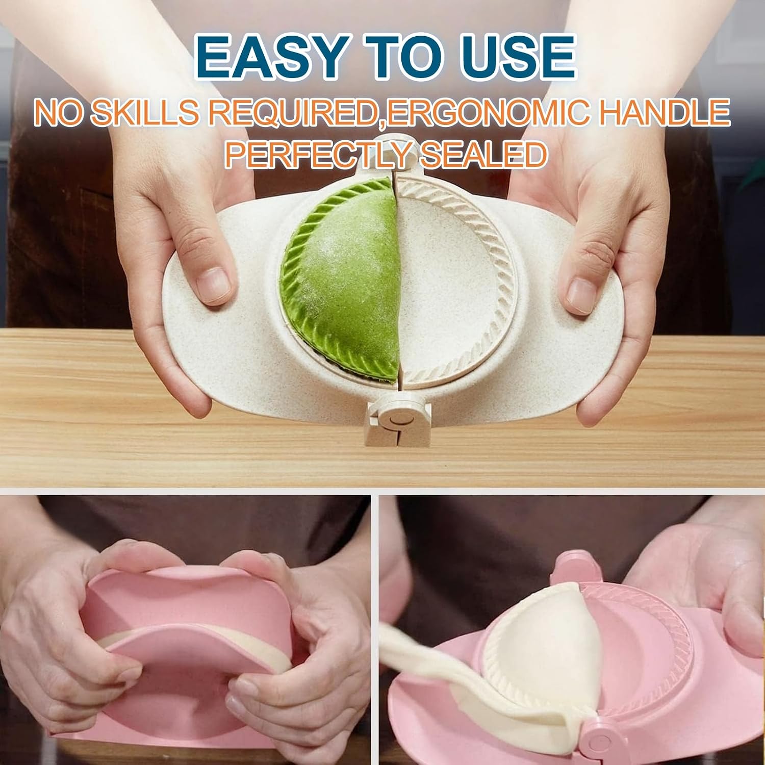 ANIS·KEBBR Dumpling & Pastry Molds Easy DIY Making Tool Household Kitchen Accessory for Homemade Cooking