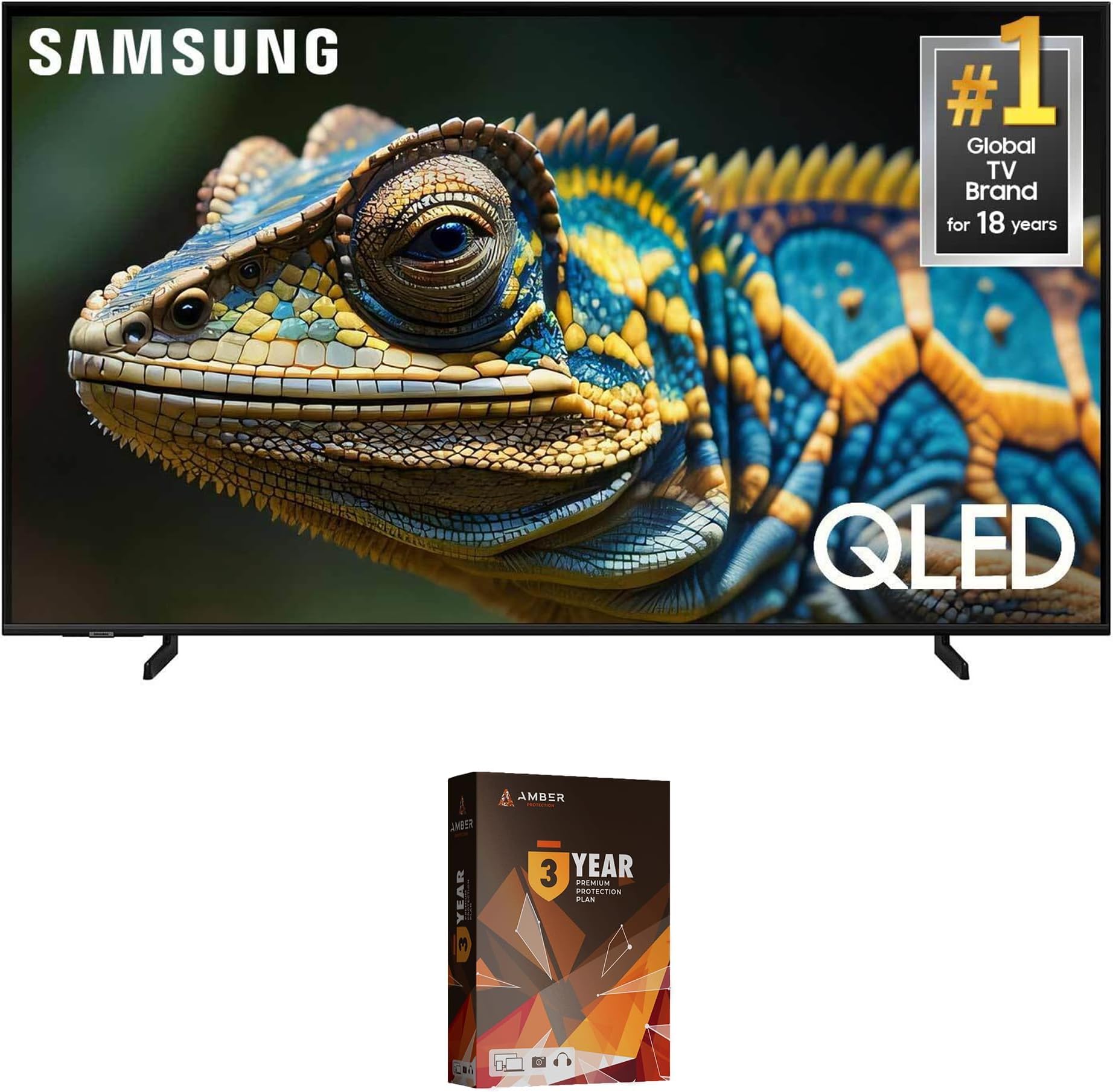 Samsung QN32Q60DAFXZA 32 Inch Q60D QLED 4K Smart TV with Quantum HDR and 3 Year Amber Protection Plan (2024)