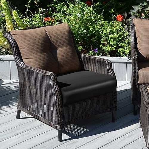 Miniatura 9 de Fuloon Funda de cojín de piel sintética para sofá, fundas elásticas impermeables para sofá, funda de asiento de silla de caravana, reemplazo de