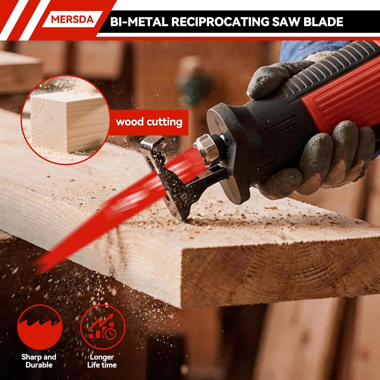 20-Piece Bi-Metal Reciprocating Saw Blade Set 6 Inch to 9 Inch with Storage Box, Wood Demolition,Plastic & Metal Cutting Blades -Compatible with Diablo Sawzall Blade (DS0020SPC2)