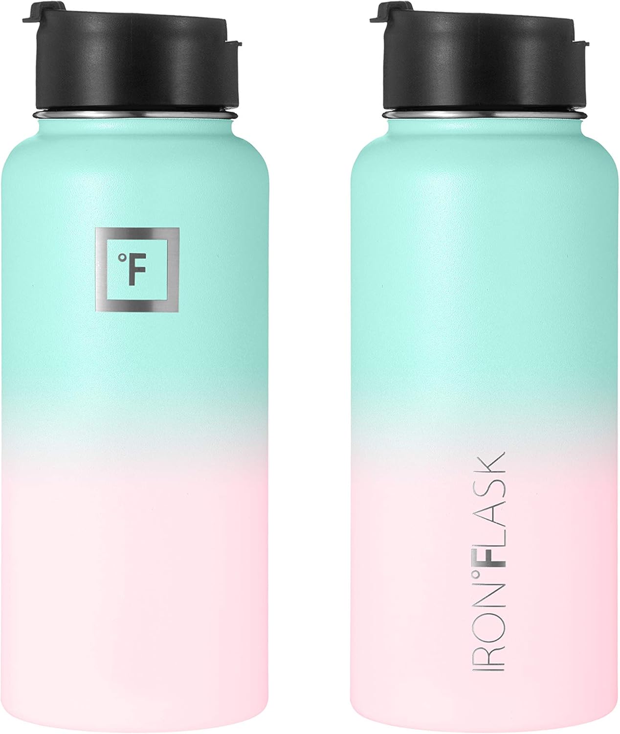 Iron Flask Sports Water Bottle - 32 Oz, 3 Lids (Straw Lid), Leak Proof, Vacuum Insulated Stainless Steel, Double Walled, Thermo Mug, Metal Canteen : Sports & Outdoors