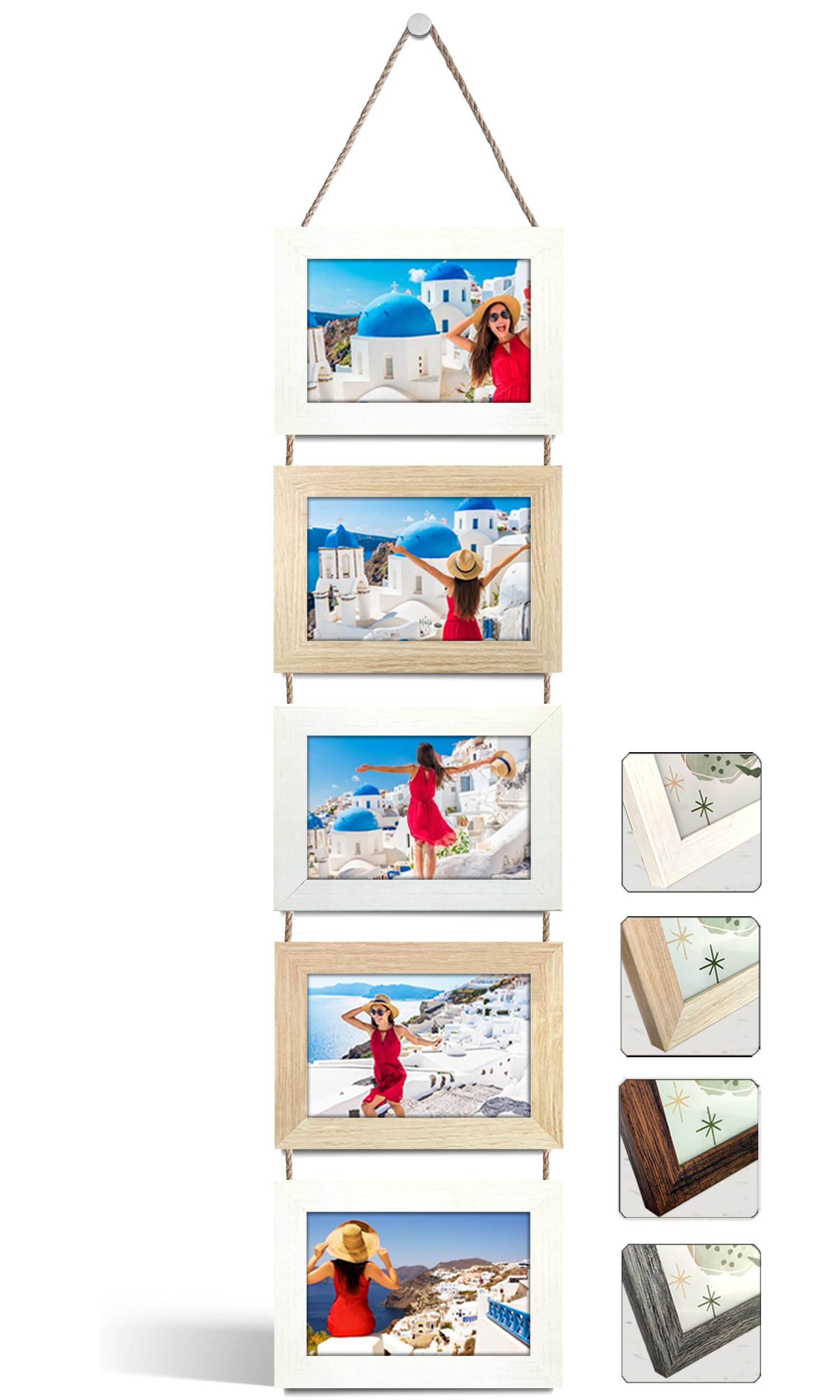 Decor, fotolijstenCollage fotolijst voor 4x (10x15 cm) foto zwart