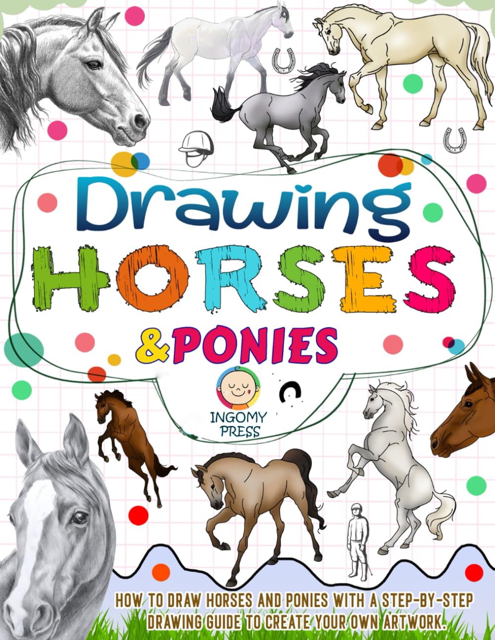 Drawing Horses And Ponies: How to Draw Horses and Ponies with a step-by-step drawing guide to create your own artwork.