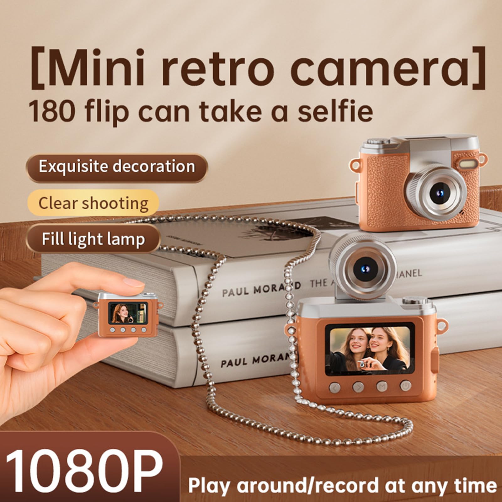 Mały aparat cyfrowy retro 1080P rozszerzalna pamięć masowa wszechstronne zastosowania do fotografii podróżnej kamery szkolnej