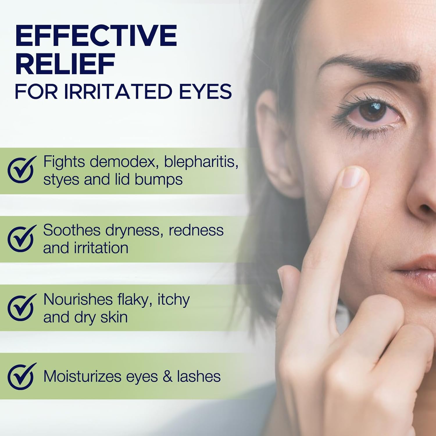 Dr. Fischer Tea Tree Oil Eyelid Cleanser - Eye Lid Scrub and Wash - Gentle Eyelash Foam Tear Free - Image 2