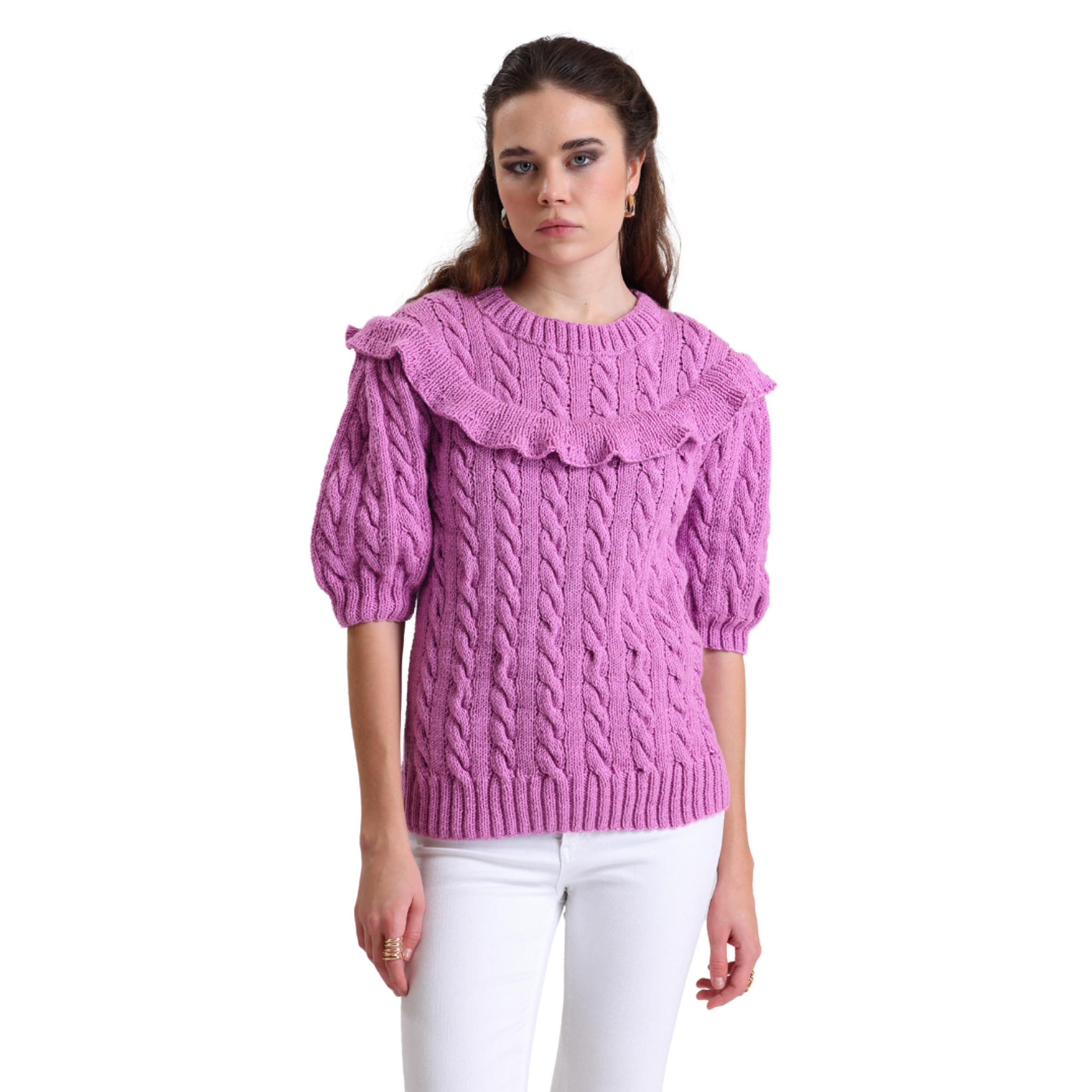 Estako DailyKnit-DK - Confezione da 4 matasse di filato acrilico anti-pelucchi, morbido DK leggero #3, 4 x 99,79 g, 4 x 273 m, per lavoro a maglia e uncinetto (80047 - verde wasabi)