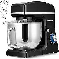 Vista 11 de VIVOHOME Batidora de pie con fermentación, batidora eléctrica de masa con preajustes de un toque con tazón de 6 cuartos de galón, batidora de pie