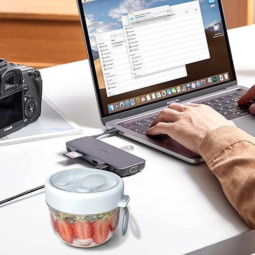 Miniatura 5 de Overnight Oats Container with Lid and Spoon, 20 oz Cereal,Vegetable and fruit Salad Storage Container, Oatmeal Jars Snack Containers,Mason Jars with