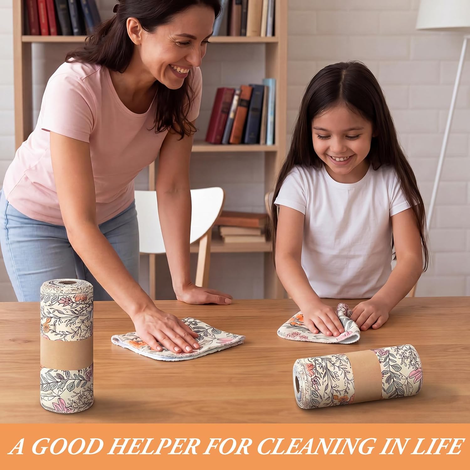 36 Pack Reusable Kitchen Cloths Cotton Towels, Cute Wildflower