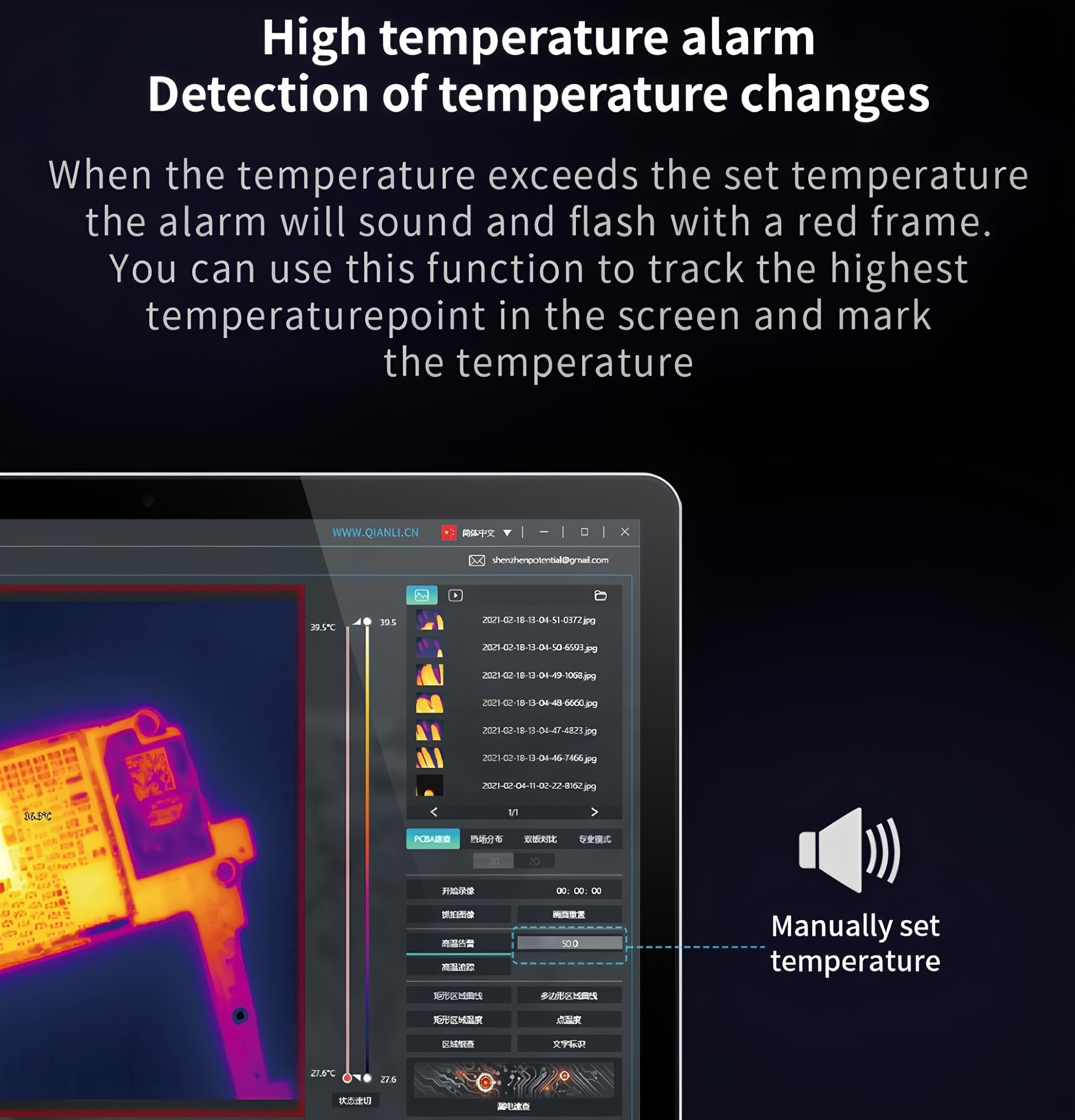 Qianli Super Cam Y Pro 3D Wärmebildanalysator – 256×192 VOx-Detektor, 0–120°C Vollrahmen-Temperaturmessung & PC-Software für PCB-Fehlerdiagnose