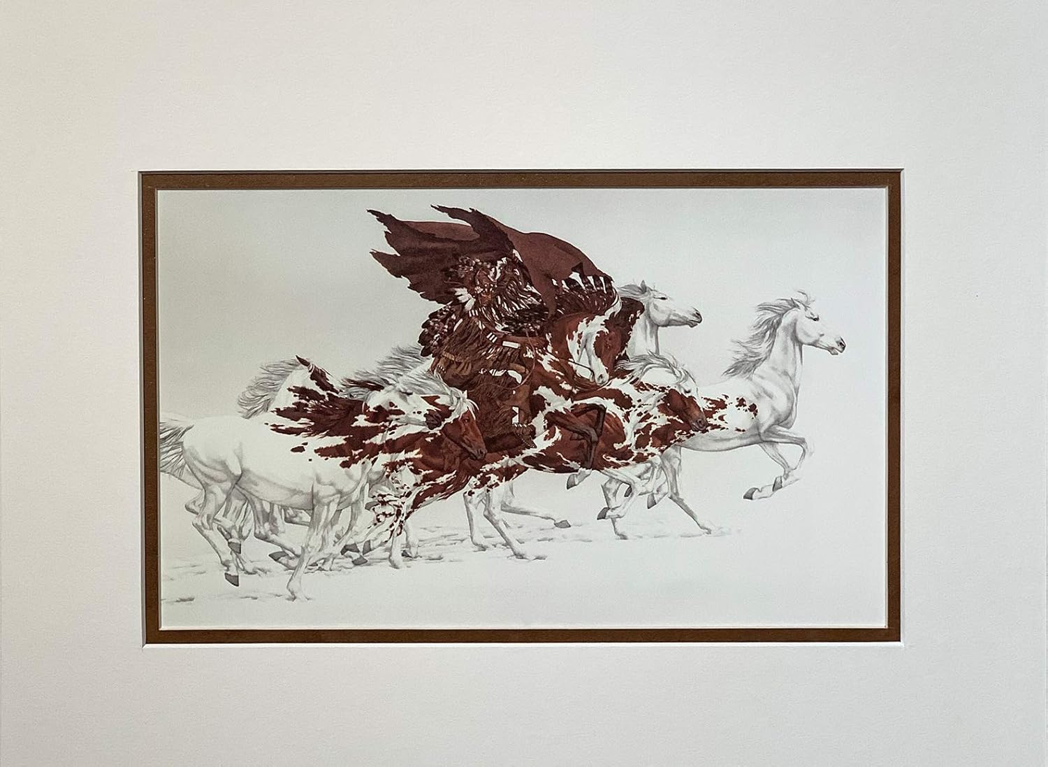 Bev Doolittle Eagle's Flight 11 x 14 Matted Art Print Fits an 11" x 14" Frame Eagles Flight