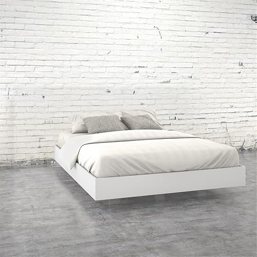 Miniatura 9 de Nexera Cama de plataforma tamaño Queen, color blanco