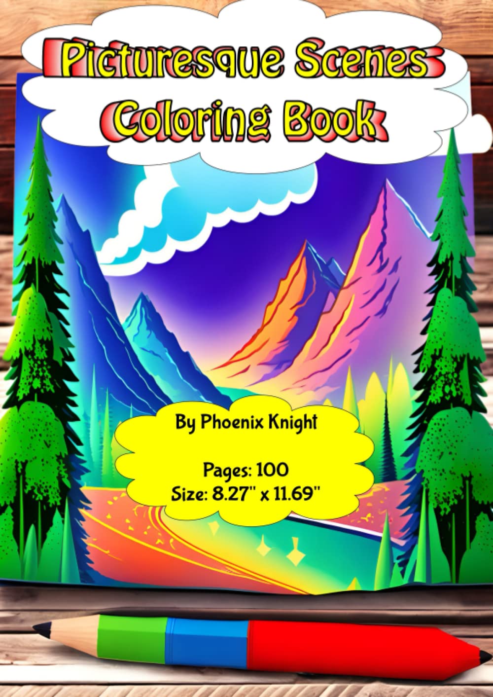 Livre de coloriage Picturesque Scenes pour adultes amateurs de dessin et paysage