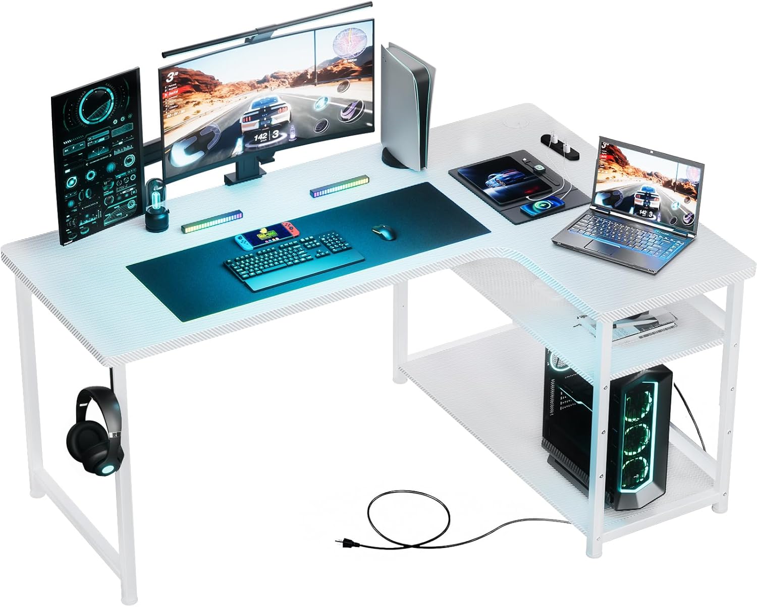 究極のワークスペースを実現！高級感あふれるL字型ゲーミングデスクで作業効率を劇的に向上